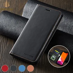 Leather Flip Phone Case For Samsung Galaxy S9 Plus S10 S20 S21 FE S22 S23 S24 S25 S26 Ultra Luxury magnetic Wallet Bracket Cover