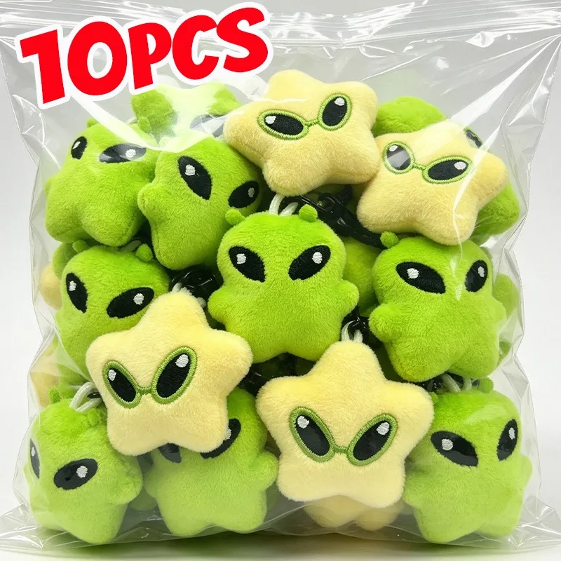 Chaveiro de Estrela Mini Verde Fofa de Desenho Animado da Moda, Pingente de Boneca de Alta Qualidade, Cordão para Celular, Pingente para Bolsa, Chaveiro para Carro, Decoração Versátil