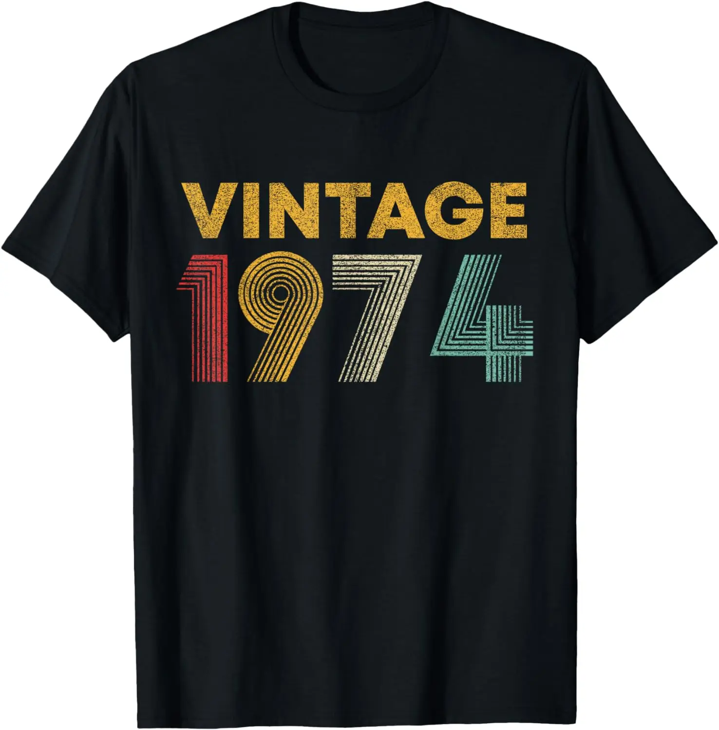 

50th Birthday Gift Vintage 1974 Men Women 50 Years Old T-Shirt