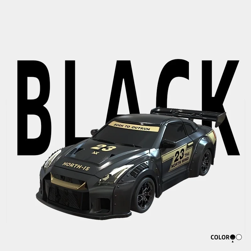 

New 1:43 RC Full Proportion Drift Car High Speed GTR Remote Control Toy Vehicle with Gyro Steering Throttle Four-Wheel Drive