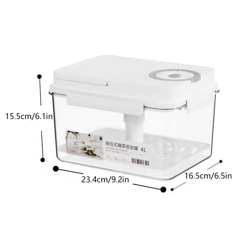 Airtight 4L Pickle Storage Jar 6