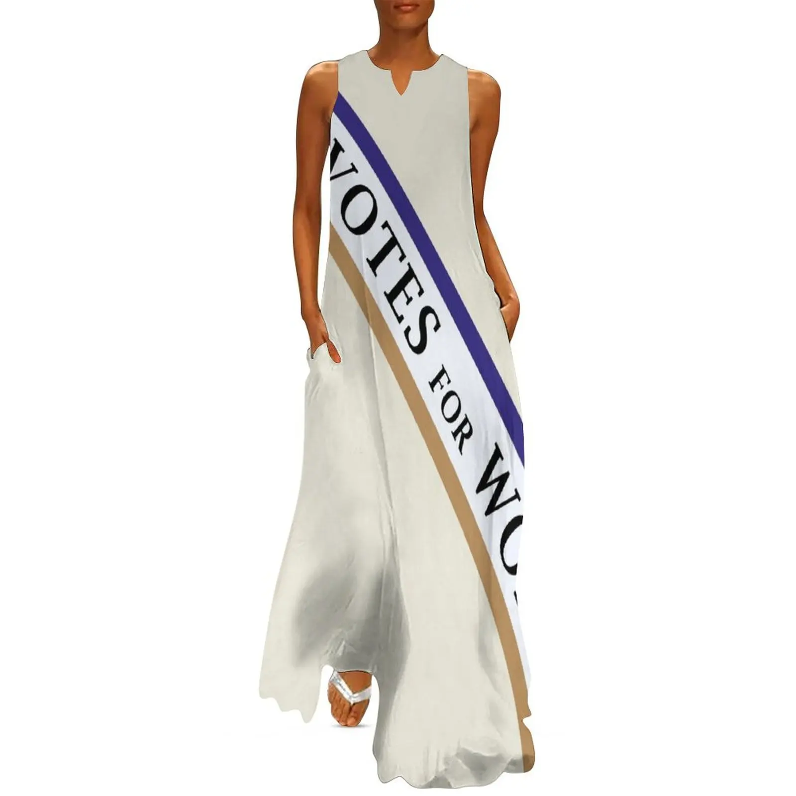 

Votes For Women - Purple/Gold Long Dress Prom gown women's summer dress 2025 summer woman dress 2025