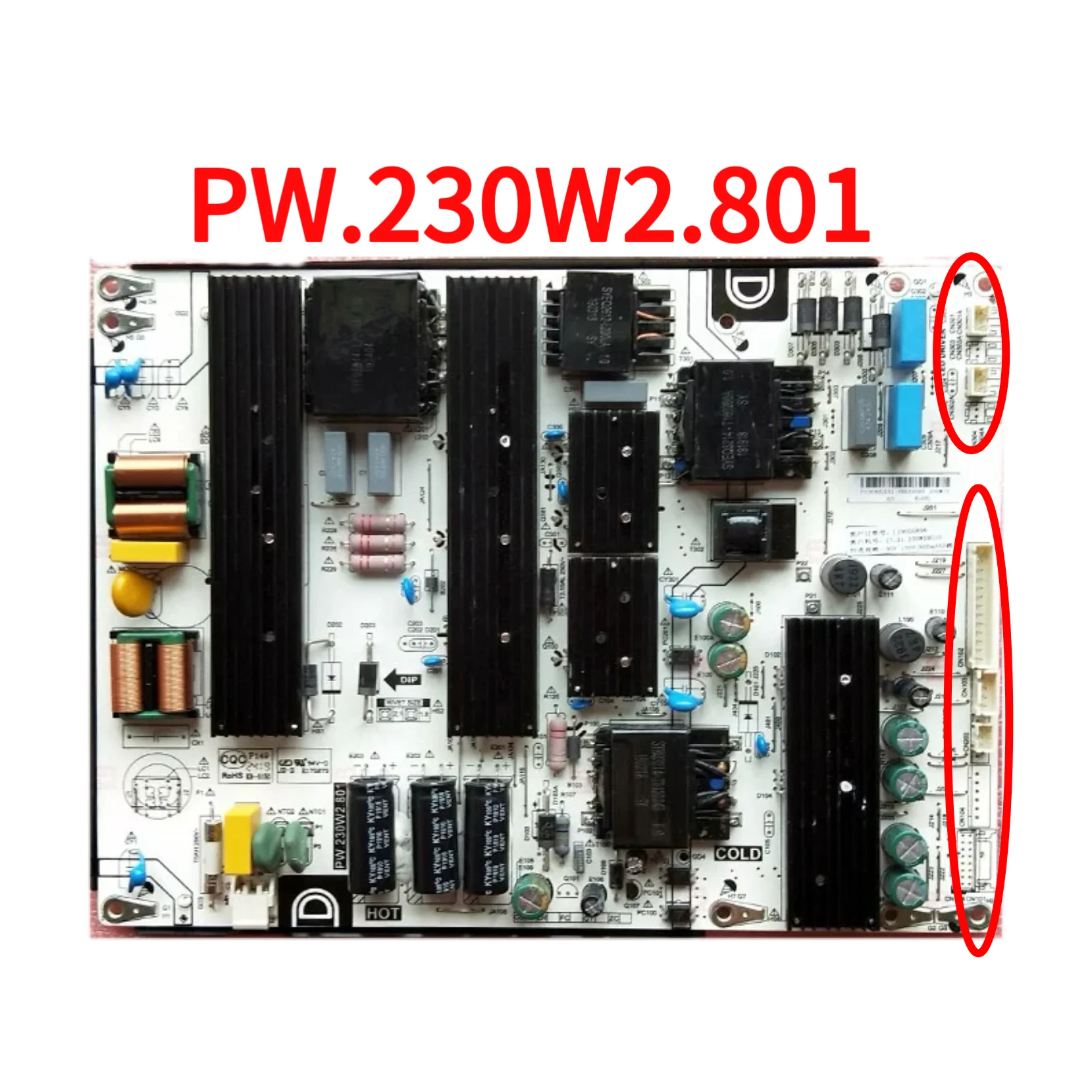 Оригинальный ЖК-телевизор HV650QUB-N9A PPTV-65NU2 Плата питания PW.230W2.801