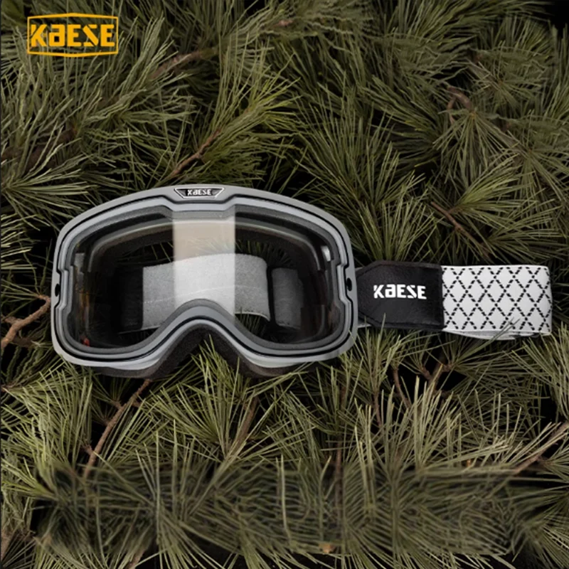 

Усовершенствованные мотоциклетные очки в серебристо-серой оправе с фотохромными множеством цветов и защитой от ультрафиолета для винтажного образа