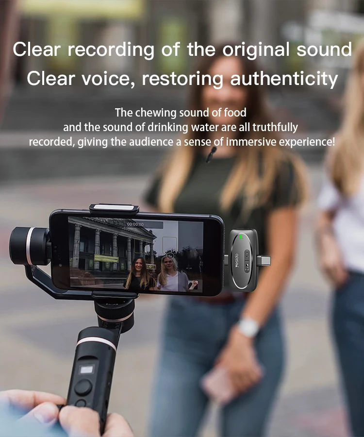 Yesido KR11/KR12/KR13/KR14/KR15 ميكروفون لاسلكي، من واحد إلى اثنين