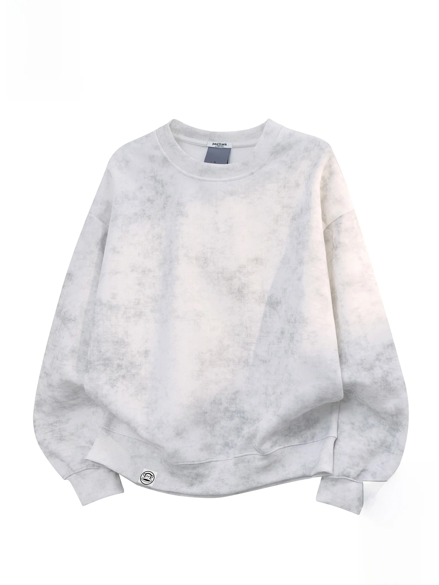 

Мужская толстовка Paul Frank Monkey свободного кроя с длинными рукавами и круглым вырезом, с эффектом тай-дай, из комфортной смеси хлопка и полиэстера, весенняя повседневная модель.