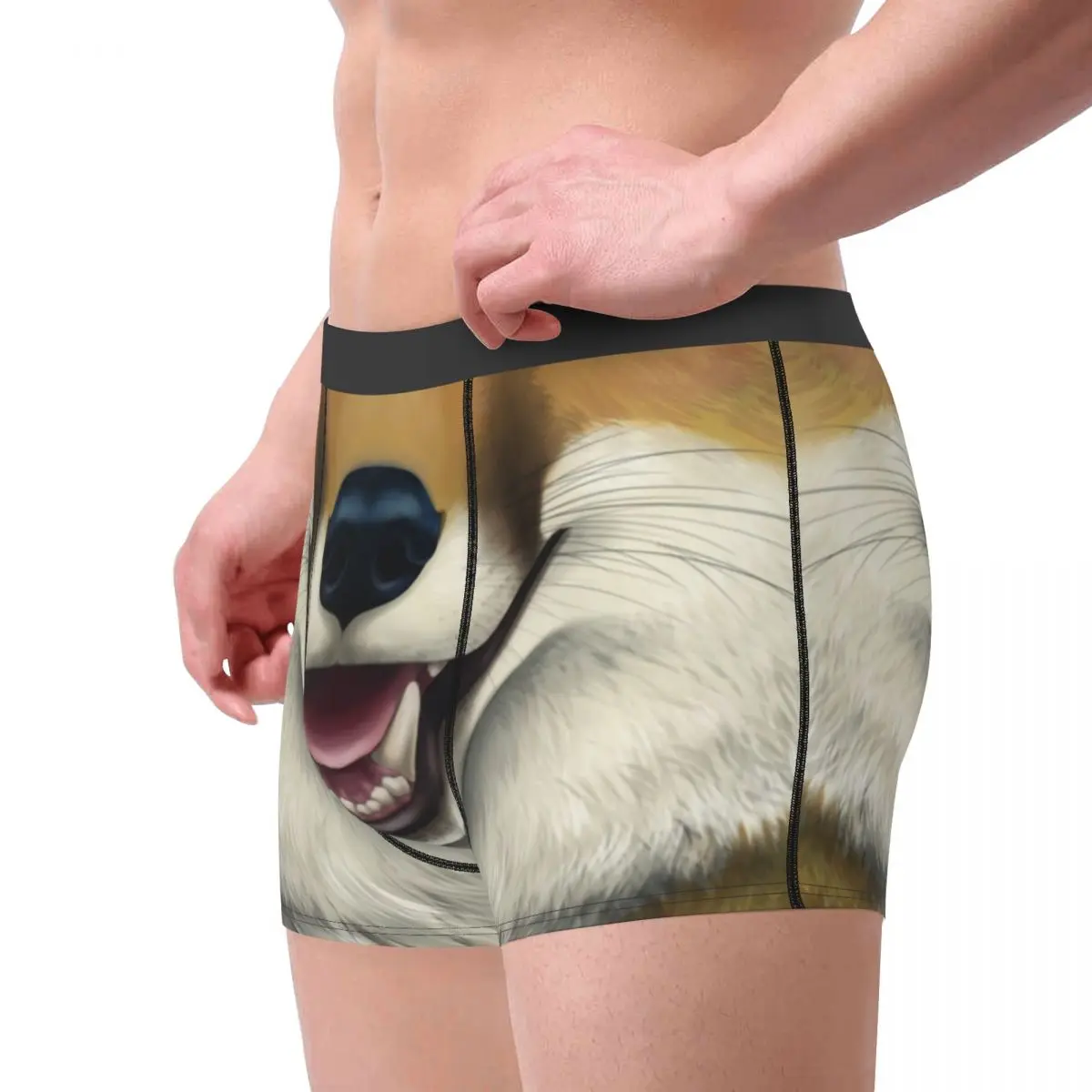 Fox Pattern Boxer Shorts For Men 3D Printed 3D Animal Print Underwear Panties Briefs Soft Underpants