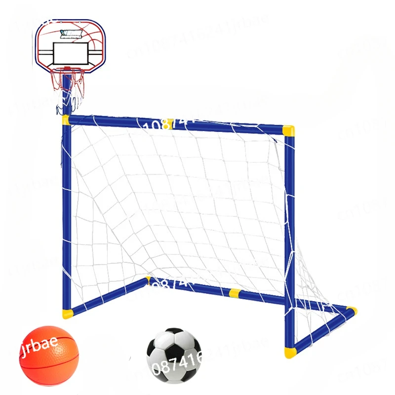 1PC Indoor Mini Folding Soccer Goal Net Plastic Football Post Frame Set Inflatable Kids Sport Toys For Indoor Outdoor Team Games