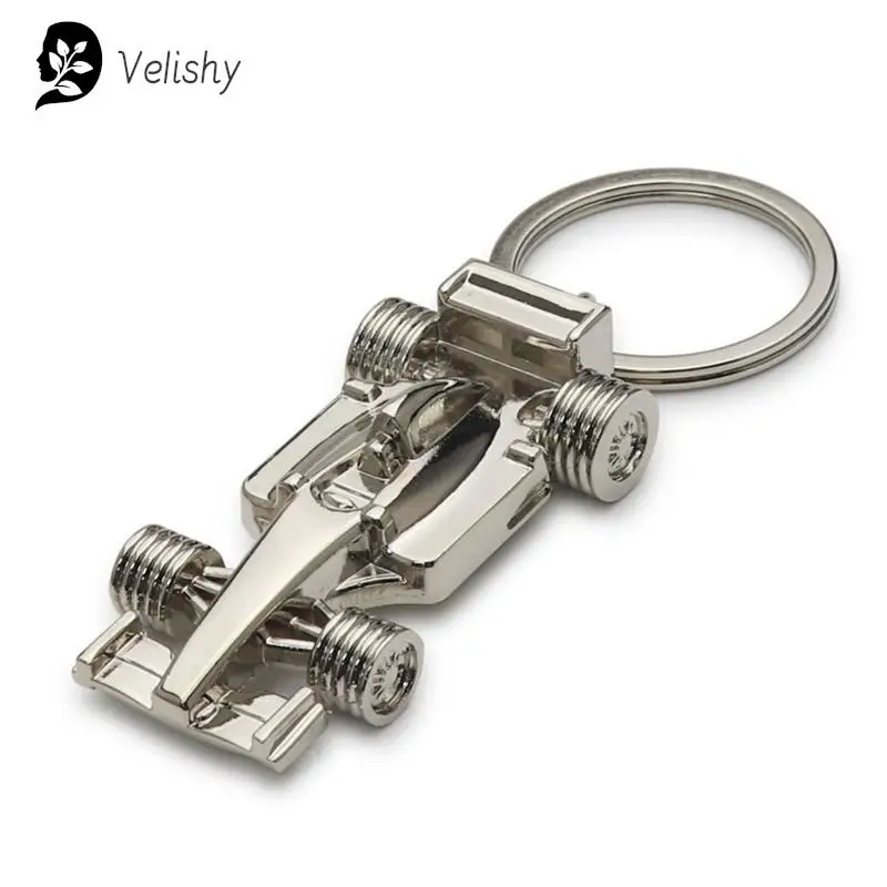 F1 Keychain Racing Activity Gift Personality Pendant Key Buckle Silver Color Car Key Chain Men\'s Jewelry Keyring