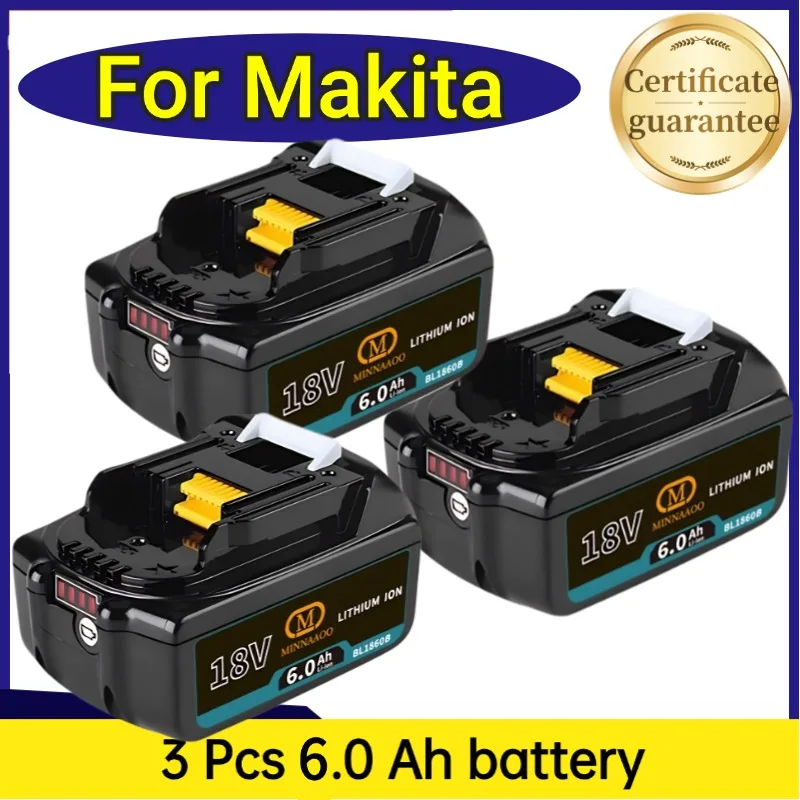 

Оригинальный аккумулятор Makita 18 В 5,0-6,0 Ач, замена для BL1840 BL1830B BL1850B Аксессуар для инструментов