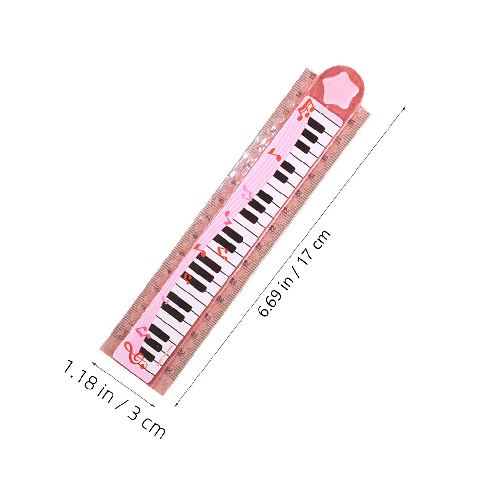 30cm Piano Ruler School Straight Daily Use Children Multi-function Student Foldable Kids Portable Adorable