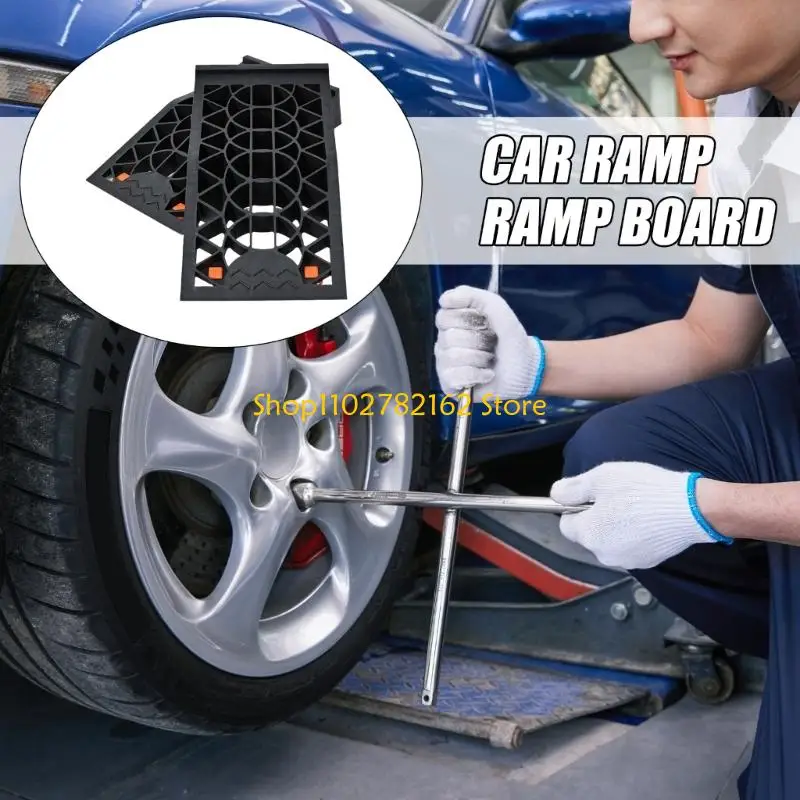 547B Sturdy Rubber Vehicle For Low Clearance And Motorcycles Featuring Anti Slip Texture Holds Up To 4000 Lbs