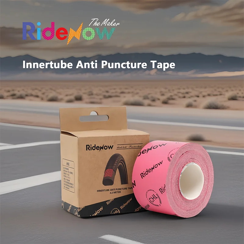 Ridenow 4m Adhesive Bike Tire Liner Proof Puncture Pad 25mm/40mm Stab-resistant Tire Liner Belt MTB Road Bike Gravel Tire Tape