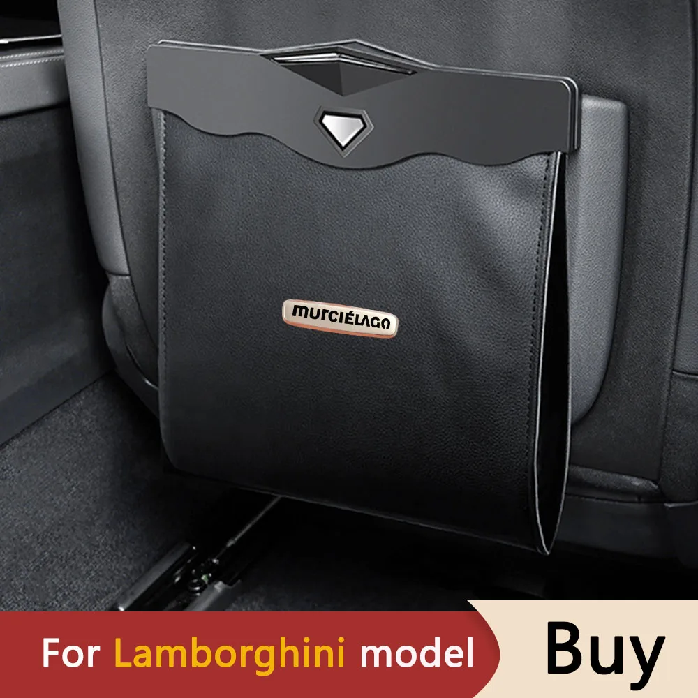 Автомобильная мусорная корзина, мусорный мешок на заднее сиденье автомобиля, мусорный контейнер, сумка для хранения для Lamborghini, Диабло, Essenza, Gallardo, Spyder, Huracan, Evo, Spyder