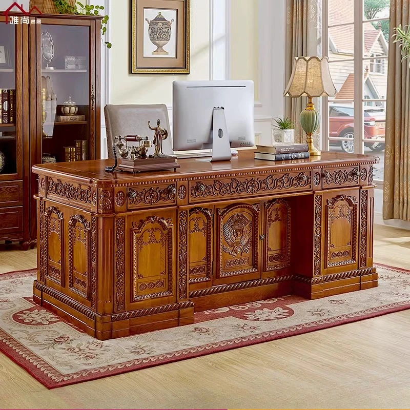 Amerikanischer und Europäischer Computertisch, Bürotisch, Schreibtisch und Arbeitsplatz, Studio-Schreibtisch