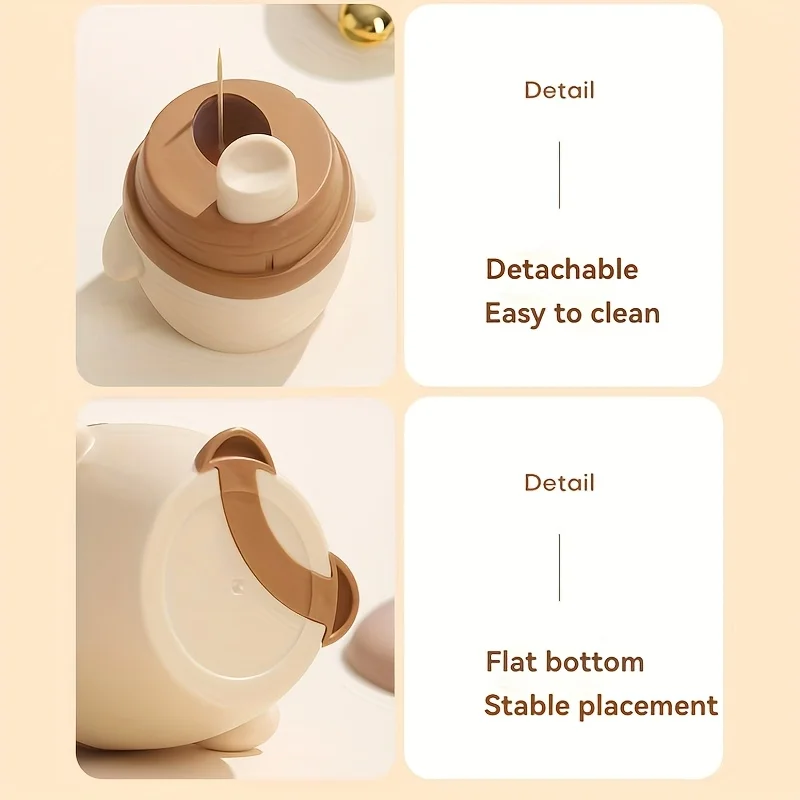 التلقائي موزع أعواد الأسنان لطيف البطريق شكل المحمولة حامل أعواد الأسنان زر واحد عملية مضحك حامل أعواد الأسنان السفر