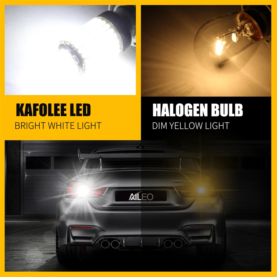 KAFOLEE 2 pz T20 W21W 7440 luci a Led No Hyper Flash anteriore posteriore auto indicatore di direzione lampadina Canbus Error Free 3014 Chipset