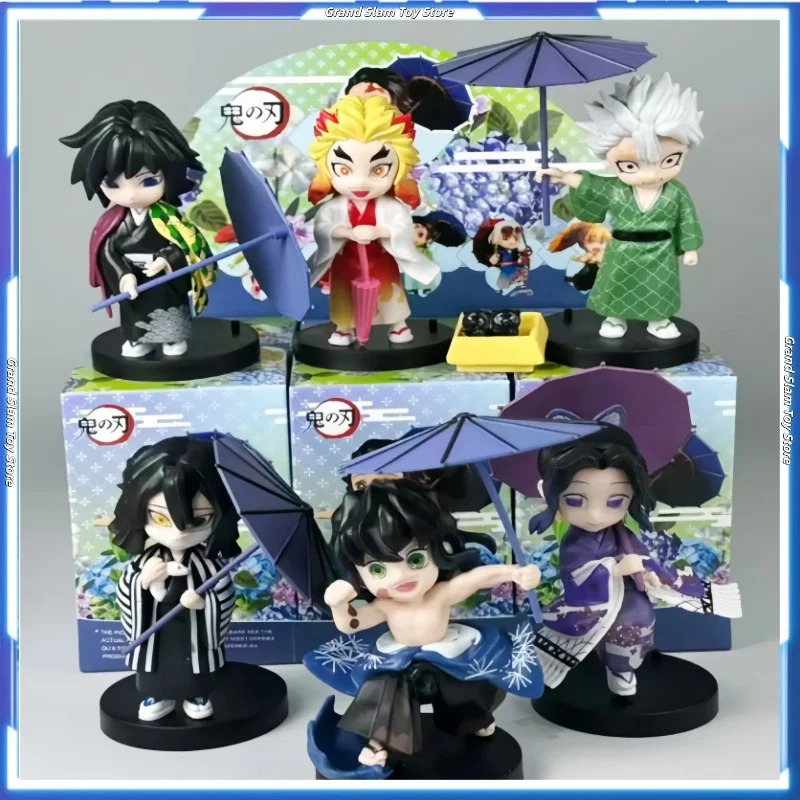

In Stock Demon Slayer Blade Meiyu Series Ab Series Blind Box Q Edition Handheld Anime Peripheral Model Decorative Doll toy gifts