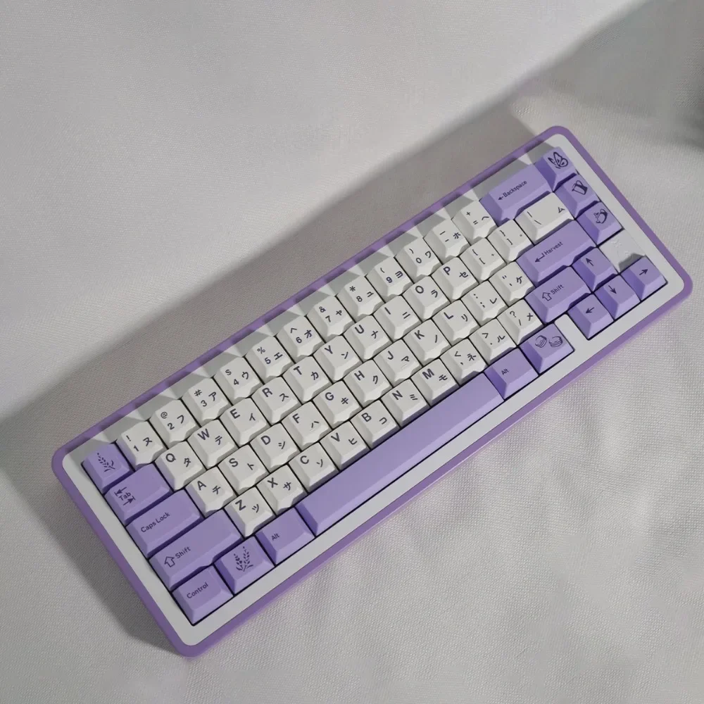 GMK Lavender Keycap 116key PBT Custom Japanese Keyboard Cap Cherry Profile KeyCap for Mechanical Keyboard Accessories 65/75/87