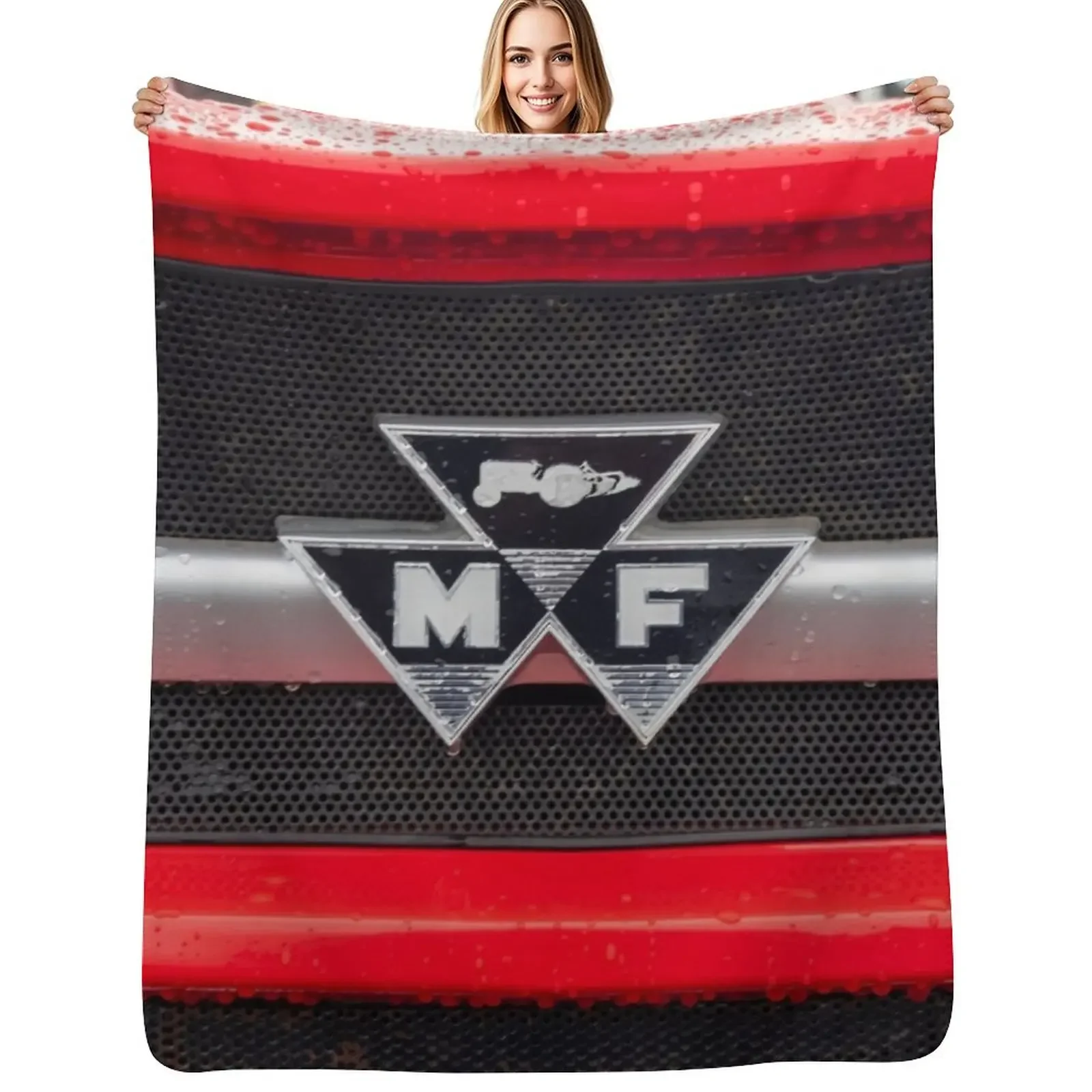 

Vintage Massey Ferguson badge Throw Blanket Beach Fashion Sofas Kid'S Blanket