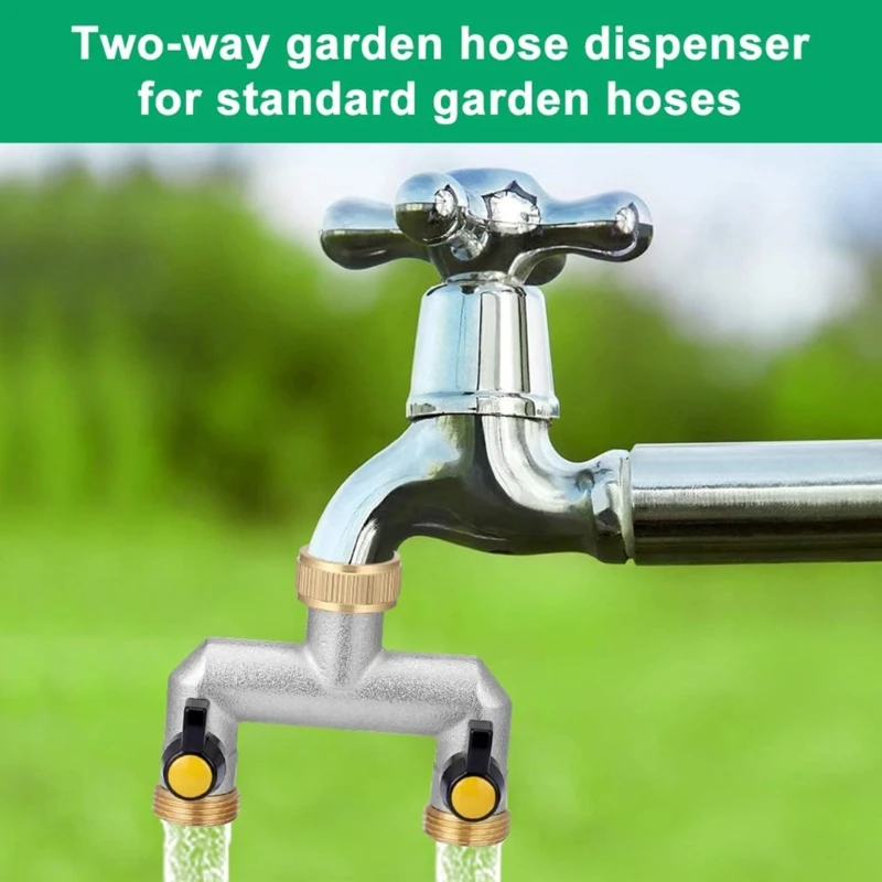 

WXTC Brass Water Distributor для смесителей садовые шланги ирригация 2 -й путь