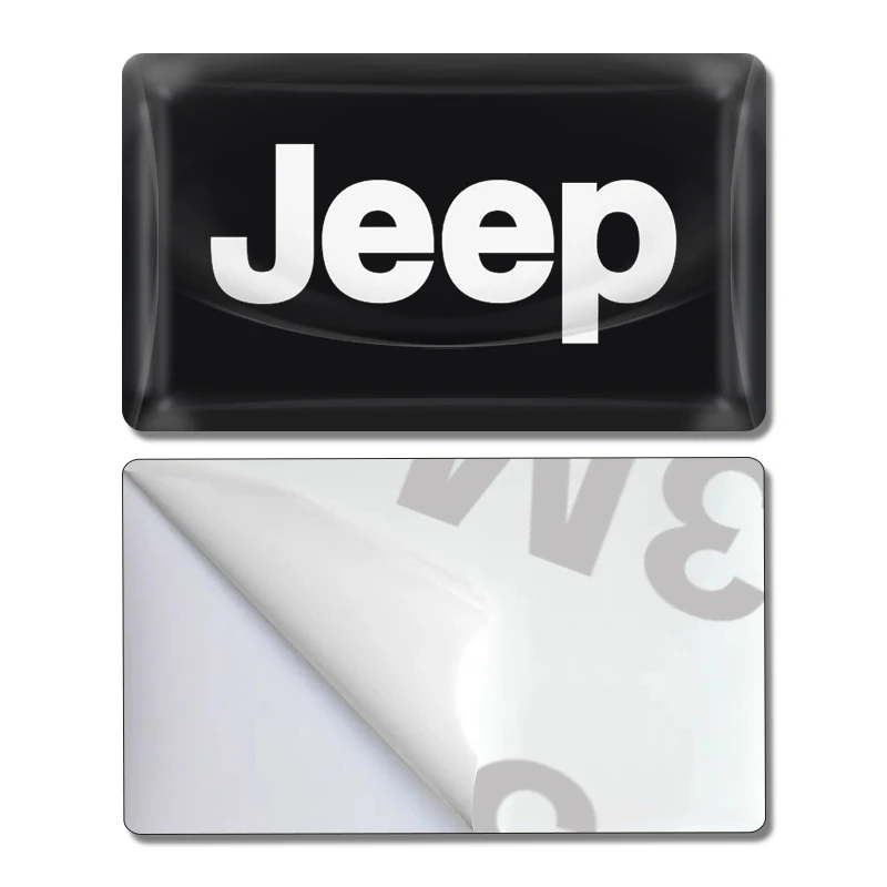 10Pc Carbon Fiber Steering Wheel Car Logo Emblem 3D Stickers For Jeep Grand Cherokee Wrangler Gladiator Compass Renegade Patriot