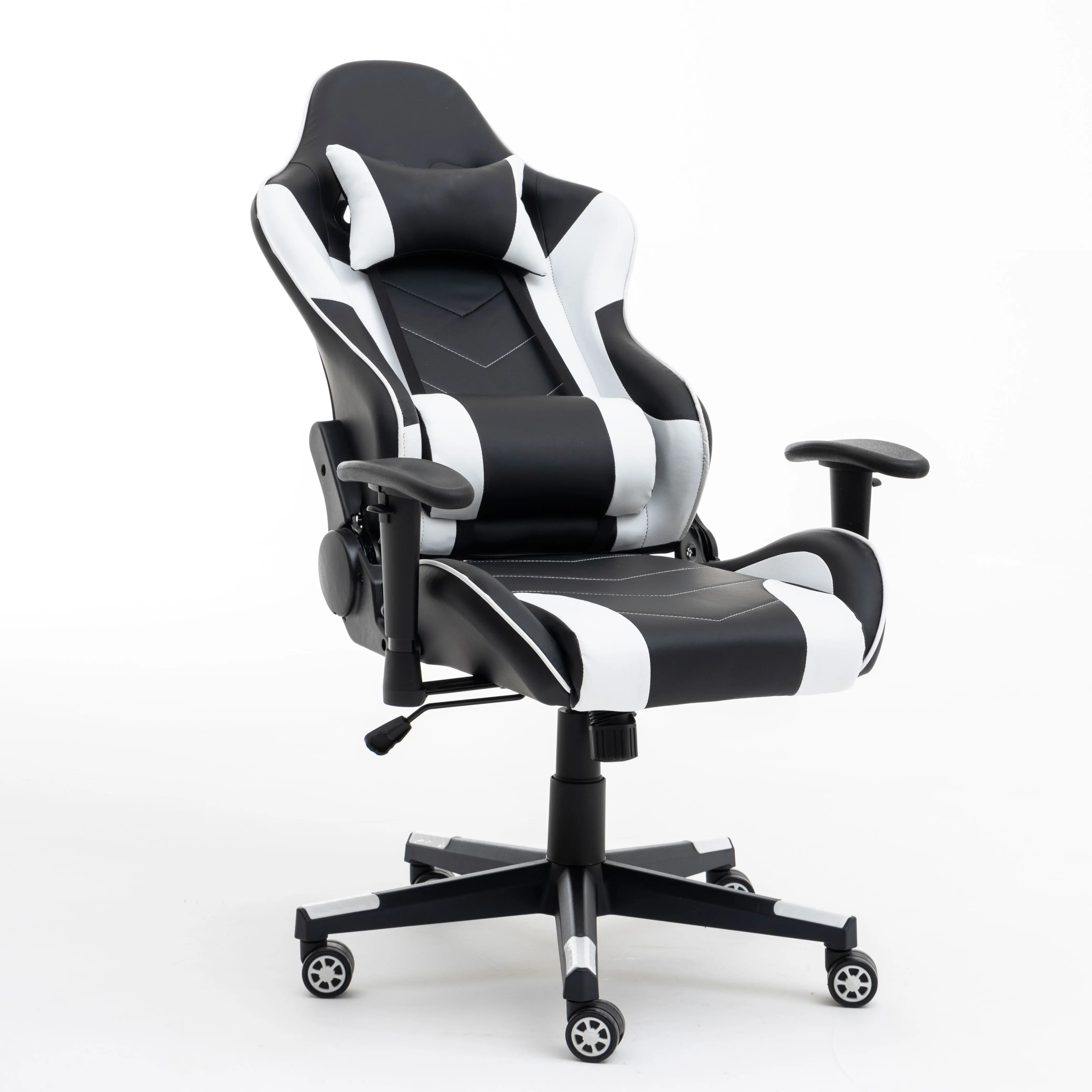 Simple Adjustable Swivel Ergonomic Computers Chair Leather Esports Racing Gaming Armchair