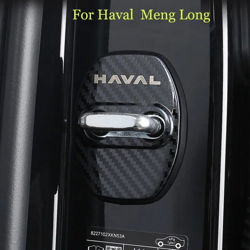 

Door Lock Protective Cover For Haval Meng Long Great Wall Raptor 2024 stainless steel door lock cover Car interior accessories