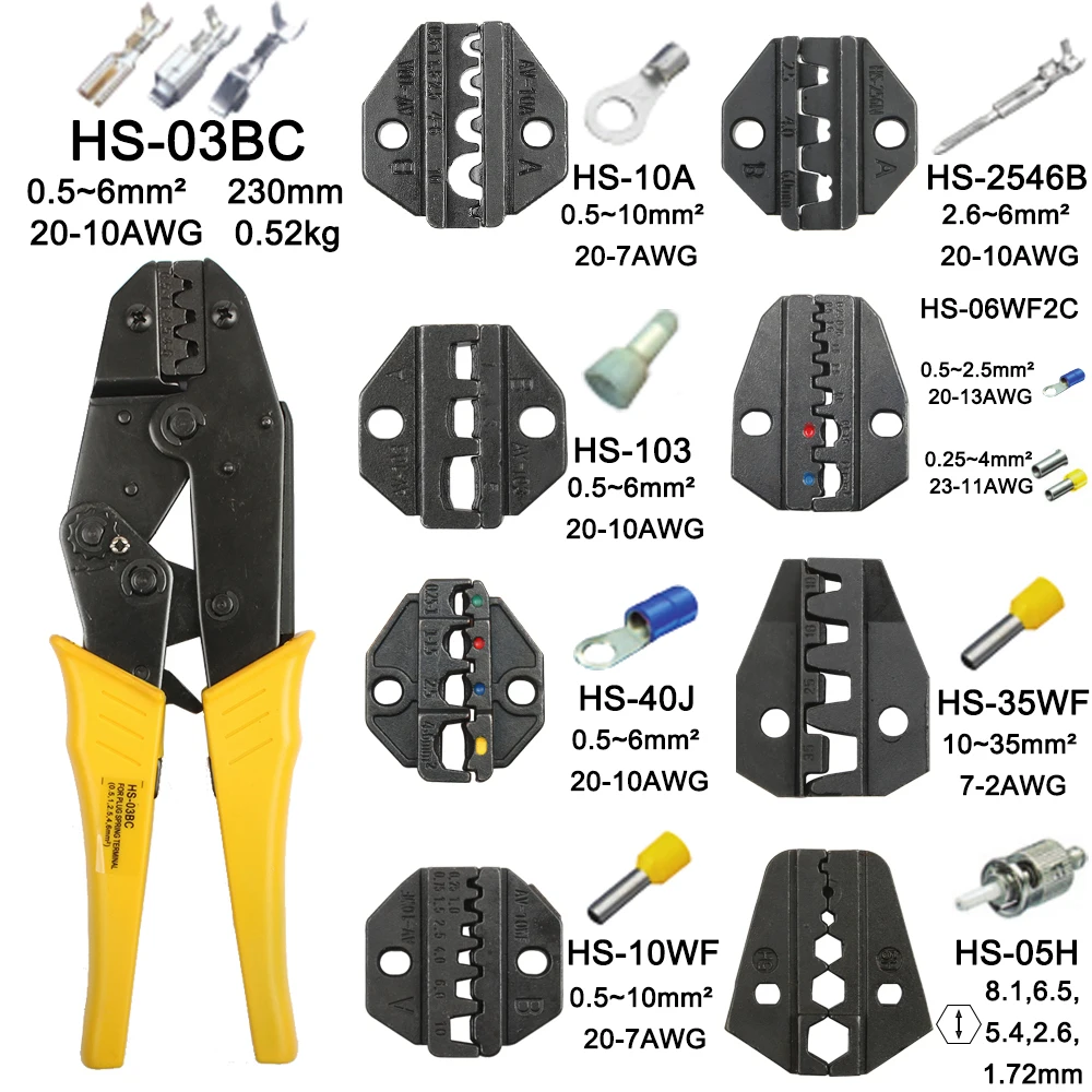 ソケット用の8つのジョーのキット,絶縁および断熱材,HS-03BC mm同軸ケーブル