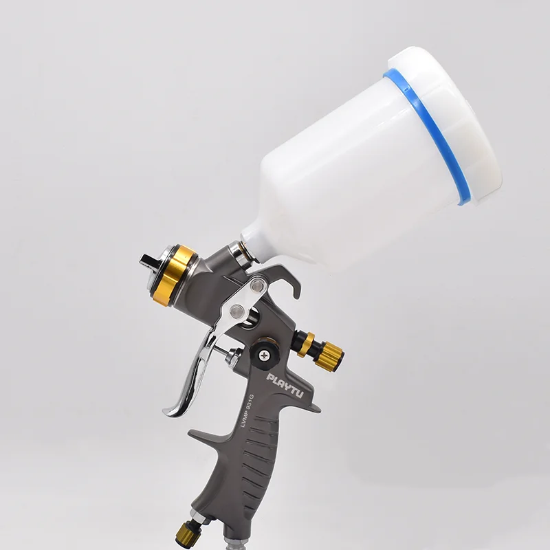 High Performance Air Spray Gun Complete Kit Comes With 1.3mm Precision Nozzle And Large Capacity Cup Ideal For Automotive