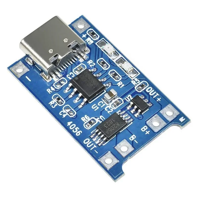 Tp4056 5v 1a Type-c Usb 18650 Lithium Battery Charging Board Charger Module With Dual Functions