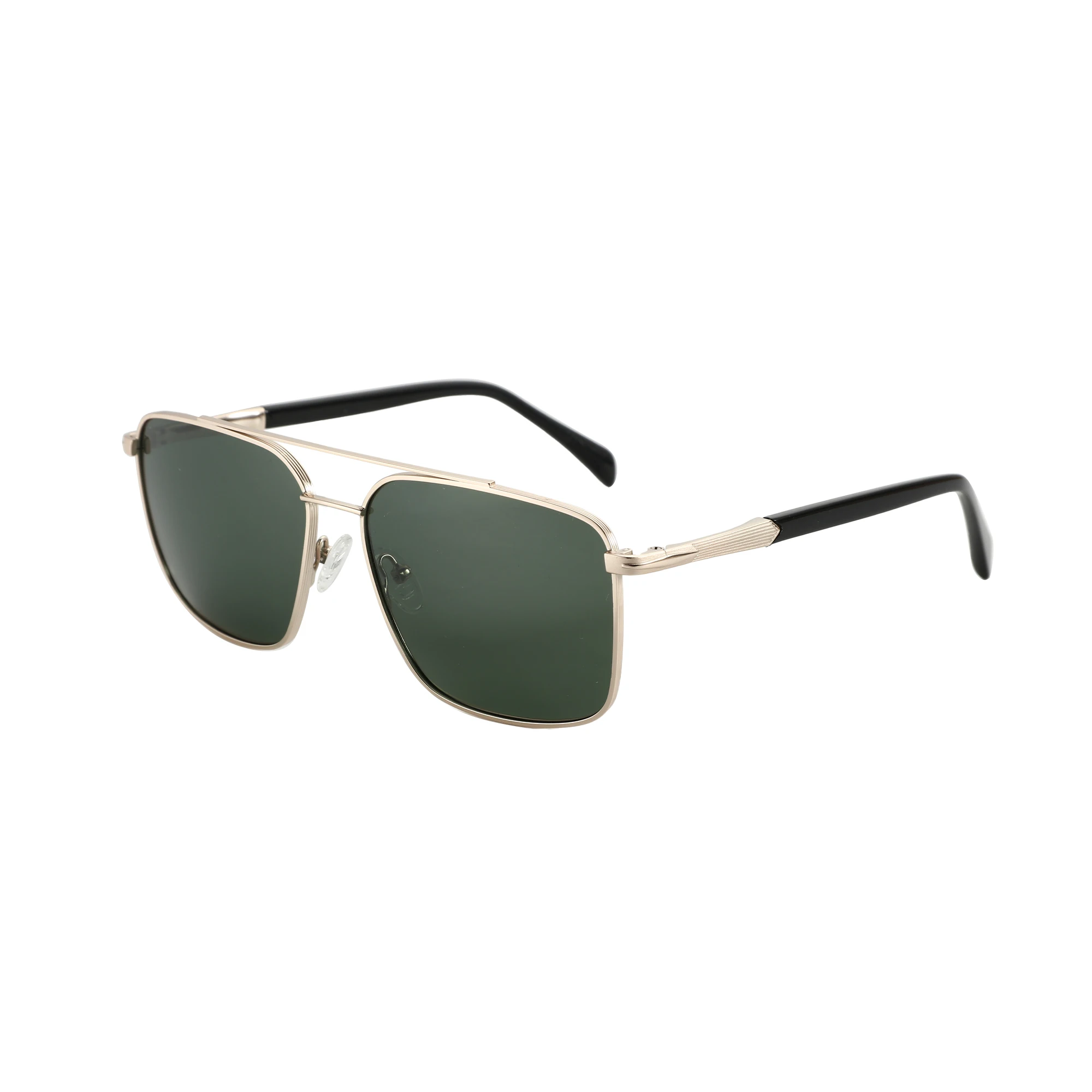 ZENOTTIC Herren-Sonnenbrille mit Polarisationsfilter, Doppelbrücke, Pilotenbrille, hochwertige Metall-Sonnenbrille zum Angeln, Fahren, RTM-2108 – Detail 6
