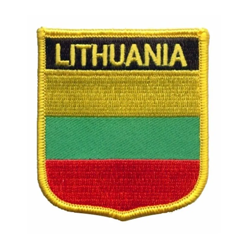 Lithuania PVC Backing Patches for Clothing in Home and Garden, Embroidery Patches, Transfer Patches, Sewing Applications for Hom