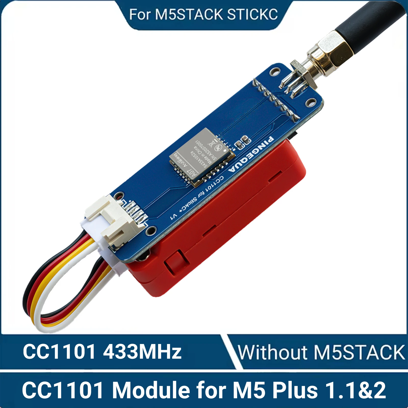 

M5Stack StickC Plus RF CC1101 433MHz Wireless Module Compatible with M5Stack StickC Plus V1.1&V2, Bruce Firmware Compatible