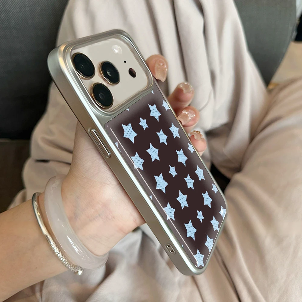 Neue bunte Sternen-Druckguss-INS-Hülle für iPhone 15 17 13 Pro Max Phone 11 12 ProMax 14 15 16 Plus Hüllen Stoßfeste Luxus-Coque – Detail 13