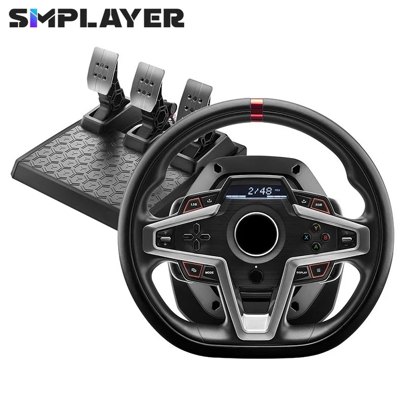 

Оригинальное гоночное колесо Simplayer T248X + 3 педали — совместима с Platfomrs для ПК, Xbox One и Xbox Series S/X
