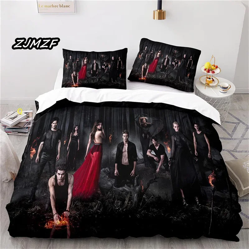 3D Printed The Vampire Diaries Bedding Sets exquisite bed supplies set duvet cover bed comforter set luxury birthday gift