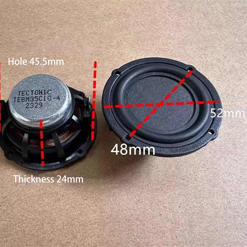 1Pc 2 Inch 52mm German For TECTONIC High-end Full Range Speaker BMR Technology Flat Panel Honeycomb Diaphragm Fever Level‘