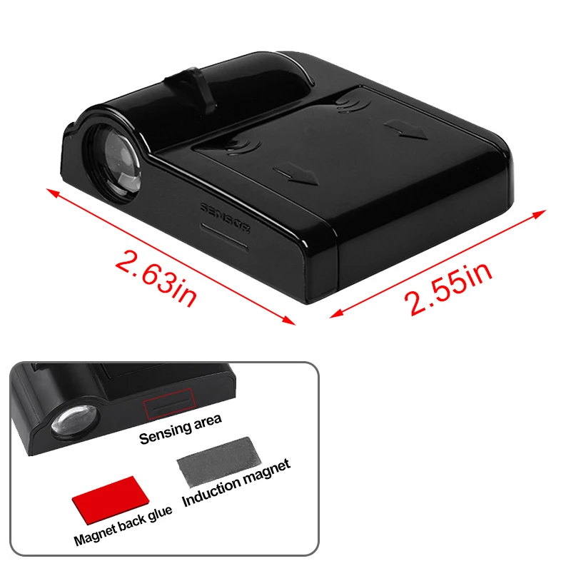 LED Wireless Car Welcome Lights Car Door HD Projector Lamp for Renault Sport Duster Megane 2 3 Accessories