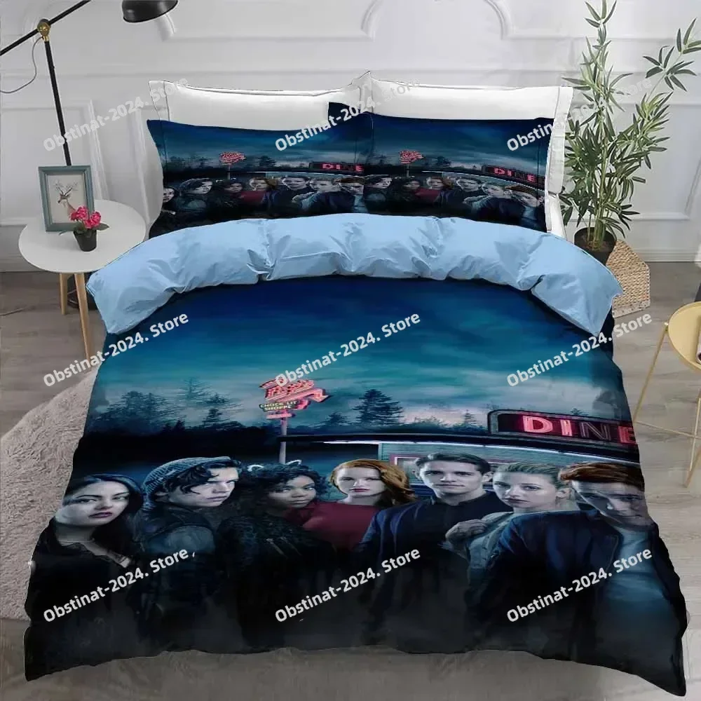 

3d Design Movies Bedding Sets Riverdale Printed Bed Set With Pillowcase Bed Duvet Cover Soft Single Double Queen Super King Size