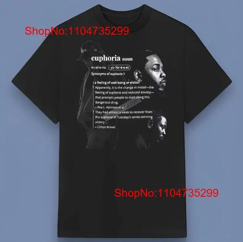تي شيرت Euphoria Kendrick Lamar Hip Hop للأصدقاء جميع المقاسات S 4XL ملابس عتيقة مغسولة مريحة مصممة غير رسمية أنيقة #1