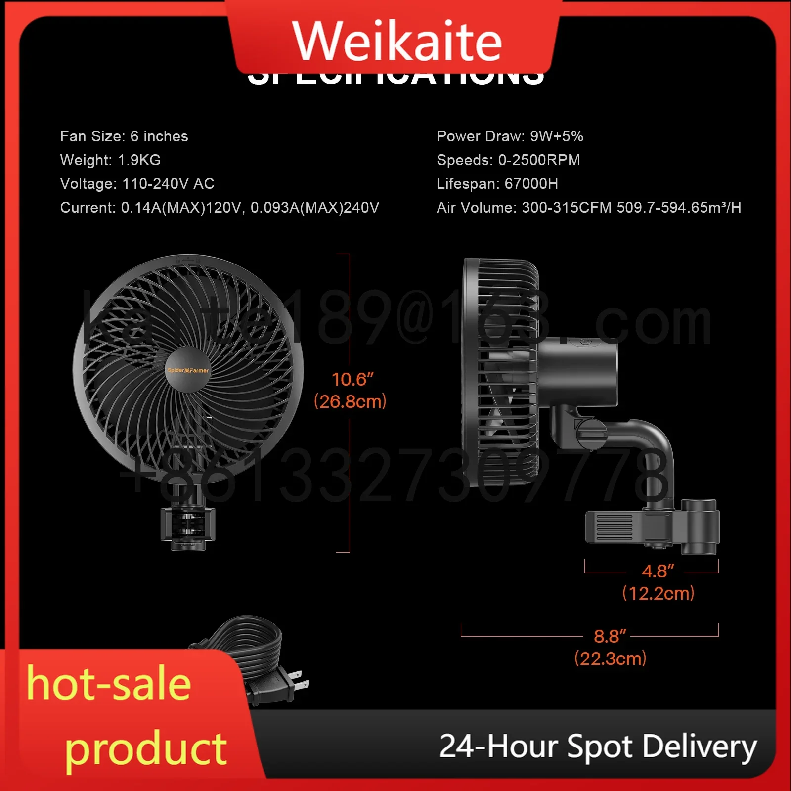 

6-inch Clip Fan for Grow Tents