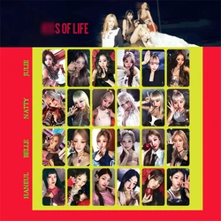 24Pcs/Set KPOP KISS OF LIFE Album Midas Touch Postcard JULIE NATTY BELLE HANEUL Photocard Two-Sided Lomo Card Fans Collect Gift