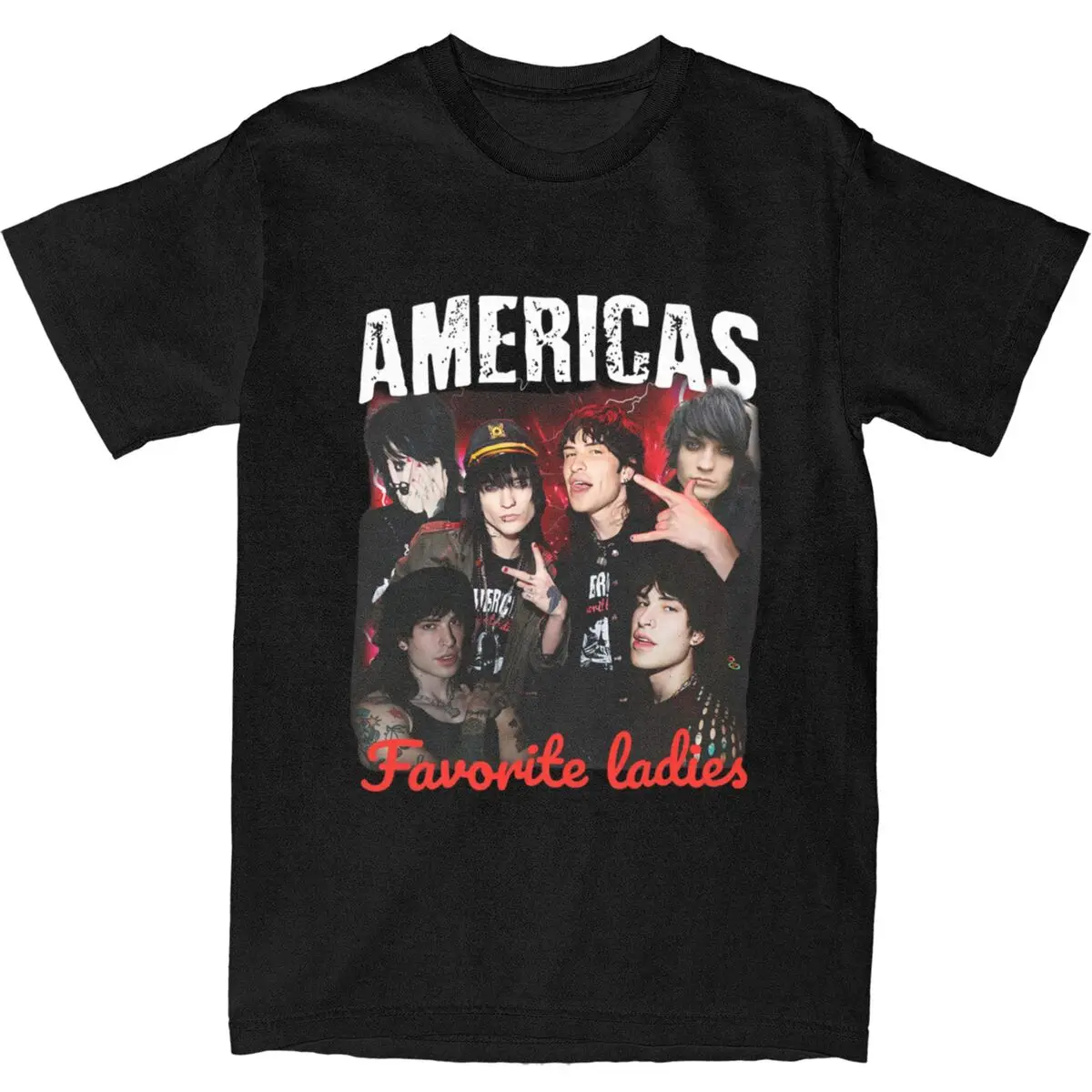 The Tinas Jake Webber Johnnie Guilbert Men Women T Shirt America's Favorite Ladies Apparel Tees T-Shirt Cotton Printed Clothing