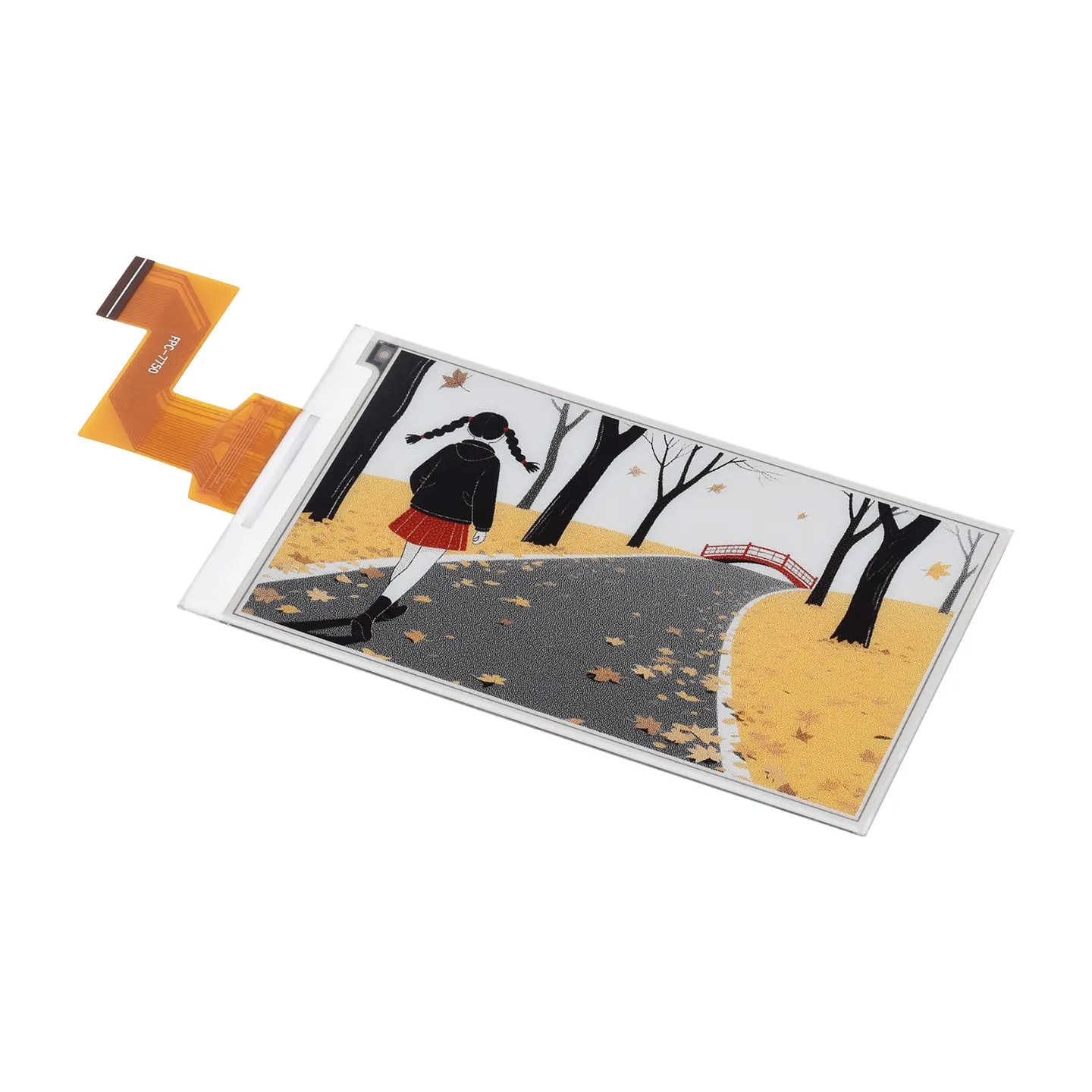 Weixue 3.97inch electronic ink screen module red yellow black and white four color e Paper electronic paper SPI communication