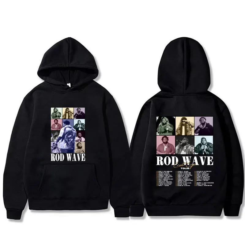 

Rapper Rod Wave Last Lap Tour Graphic Print Hoodie Men Women Fashion Hip Hop Hooded Sweatshirt Men's Vintgae Oversized Hoodies