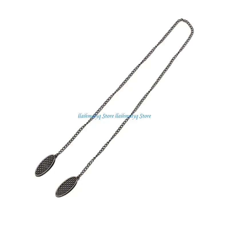 

573B Flexible Bib Holder Clips Mask Chain Holder Adjustable Length Tissue Clip Essential Accessory