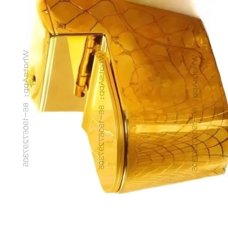 

New Golden Seat Large Diameter Local Tyrant Gold Small Household European Creative Egg Toilet