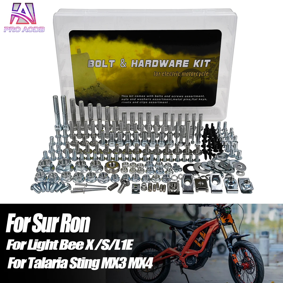 Replacement Full Fastener Kit Screw Bolt Hardware Repair Parts For SurRon SurRon Sur-Ron Light Bee X/S UltraBee Motorcycle Parts