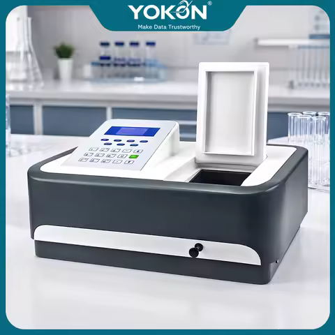 YOKON UV-Vis Spectrophotometer 721 722N 752N 220V - Lab Grade with CE Certificate for Chemical Analysis, Pharmaceutical & Resear